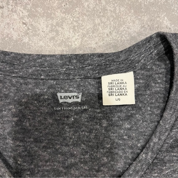LEVI’S Mens Gray Short Sleeve Tshirt - Picture 2 of 2